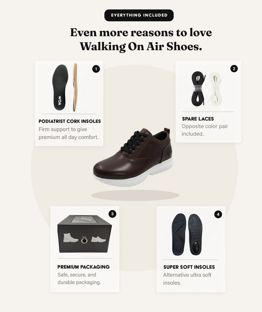 Brown & White WOA Dress Sneaker