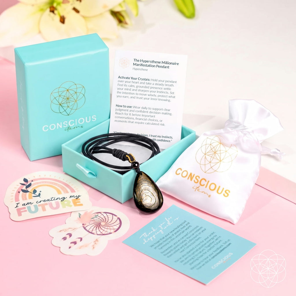 The ﻿Hypersthene Millionaire Manifestation Pendant