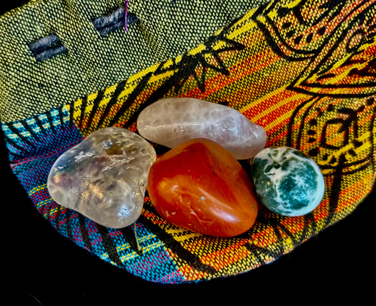 The Inner Harmony - Reiki Infused 4-Stone Tumbled Stone Collection