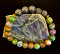🌿 Grounded Strength Indian Agate Diffuser Bracelet – Lava Stone Energy (10mm)