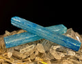 Blue Selenite Charging Stick (6”) – Dyed Raw Crystal Wand for Energy Cleansing, Protection & Spiritual Clarity