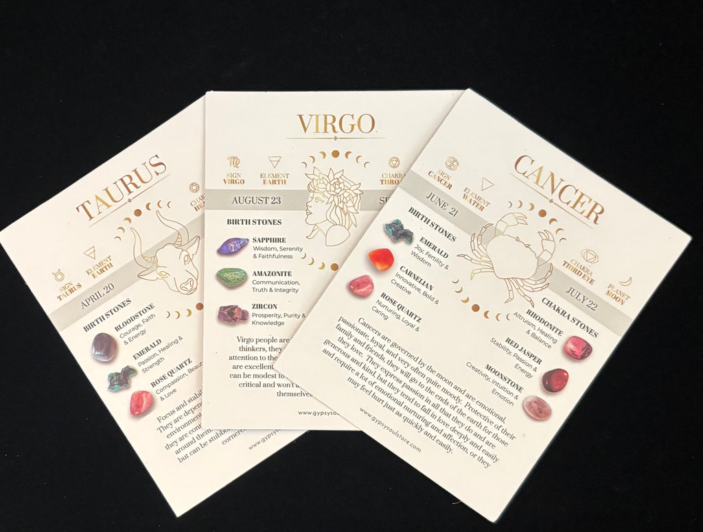 ✨ Zodiac Vibes Crystal Bracelet Collection – Wear Your Sign, Own Your Power (Gift Boxed with Zodiac Description Card)