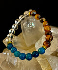 Make Your Move Bracelet – Blue Apatite, Tiger Eye & Clear Quartz - Motivation, Willpower & Energy Balance