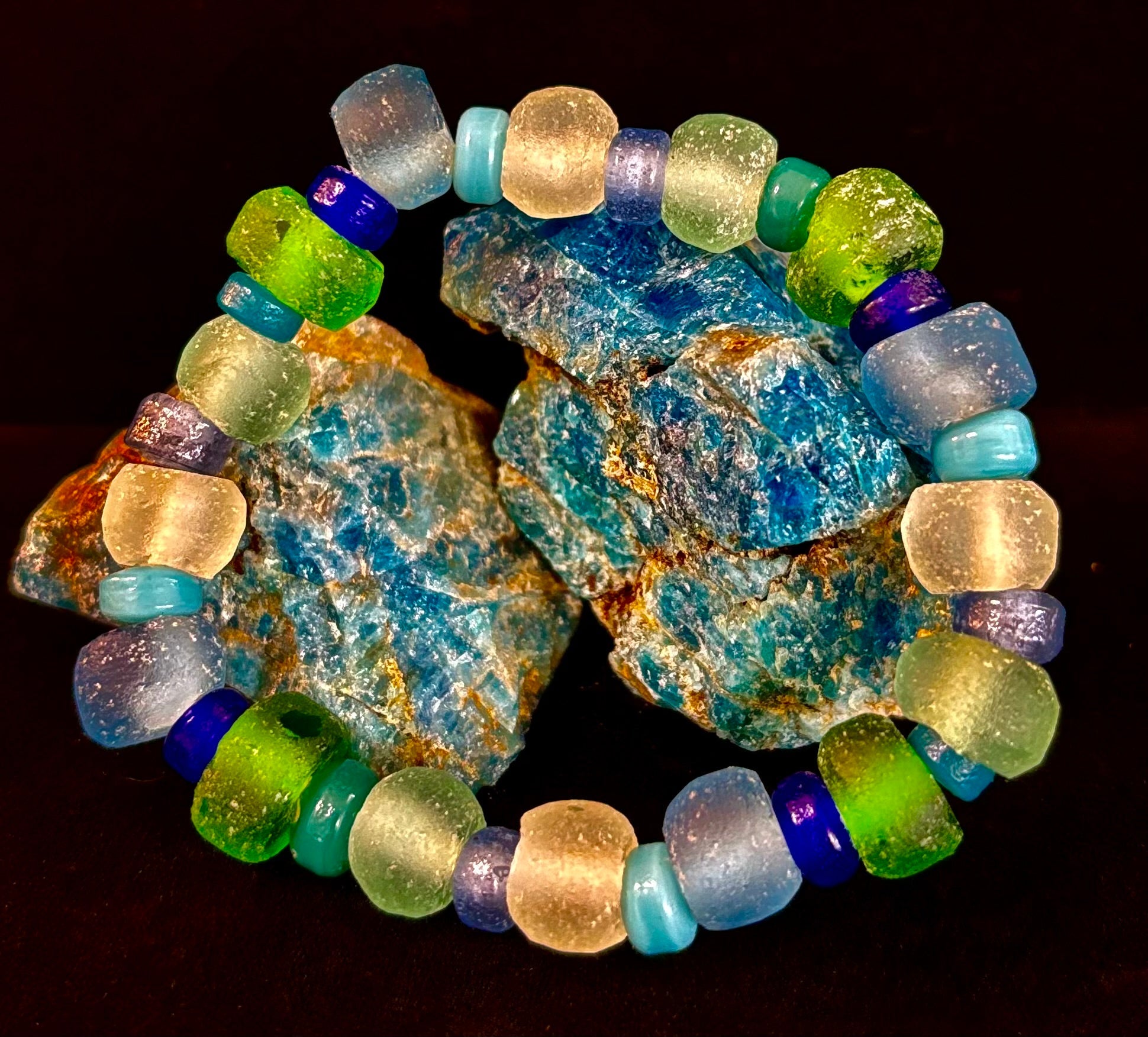 Saltwater Soul Sea Glass Bracelet 🌊💙