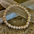 Luminous Grace Freshwater Pearl Bracelet – 6mm & 8mm White Pearl Stretch Bracelet