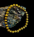 Metallic Lava Rock Essential Oil Diffuser Bracelet in Gold, Silver & Rose Gold (6mm & 8mm)