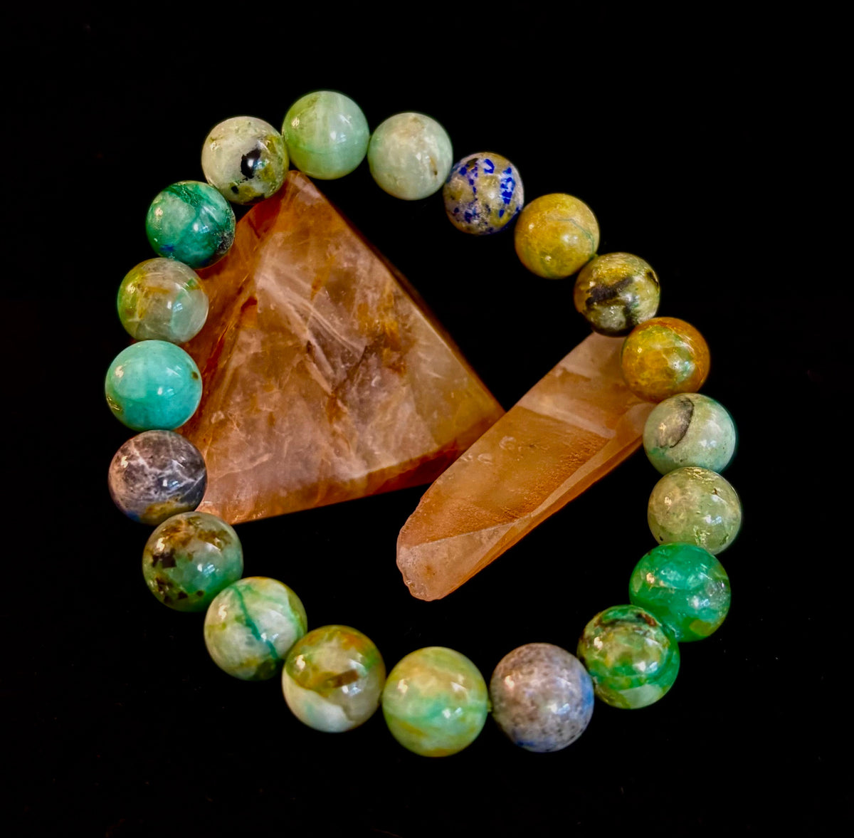 Verdant Soul – Chrysocolla Bracelet (Smaller Wrists)
