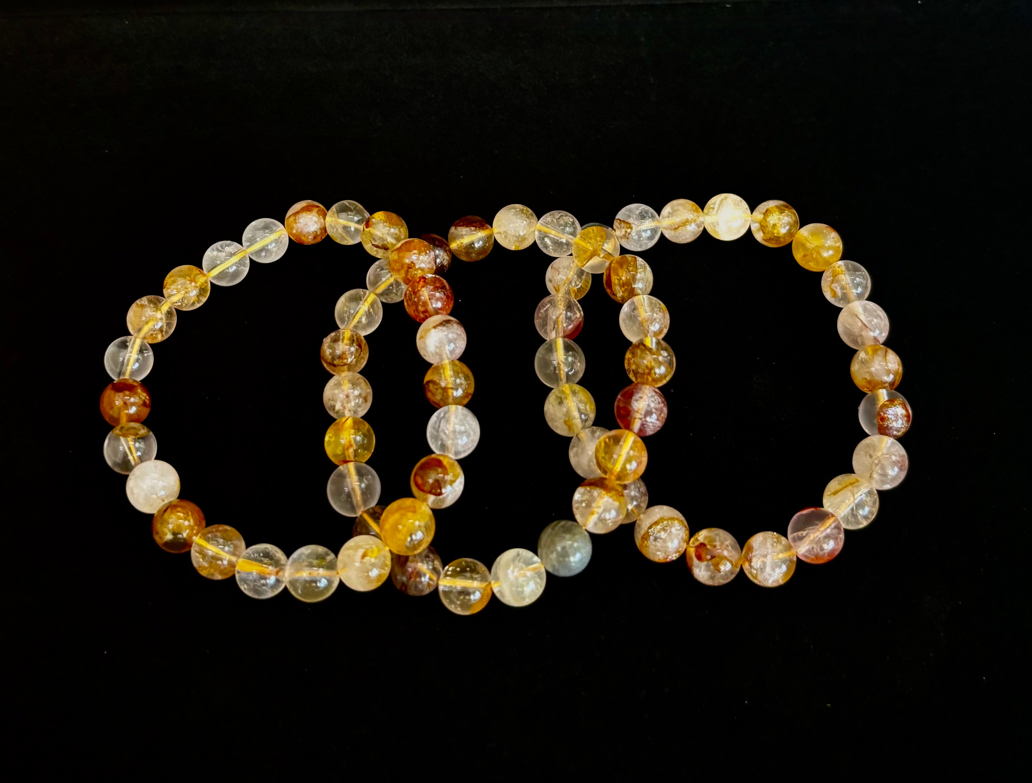 Golden Healer Quartz Bracelet – 8mm Natural Crystal - Energy Healing, Alignment & Manifestation