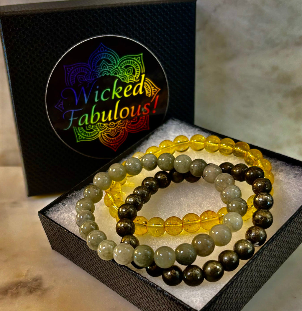 Abundance & Prosperity Intention Bracelet Set