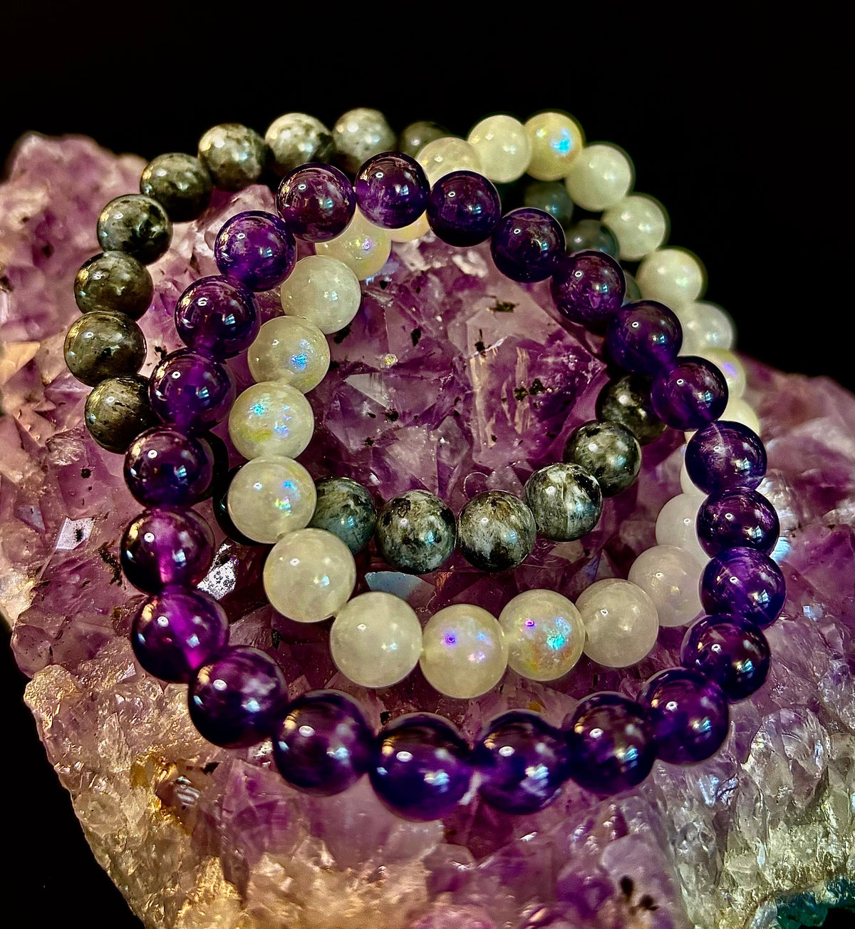 Intuition & Spiritual Growth Intention Bracelet Set
