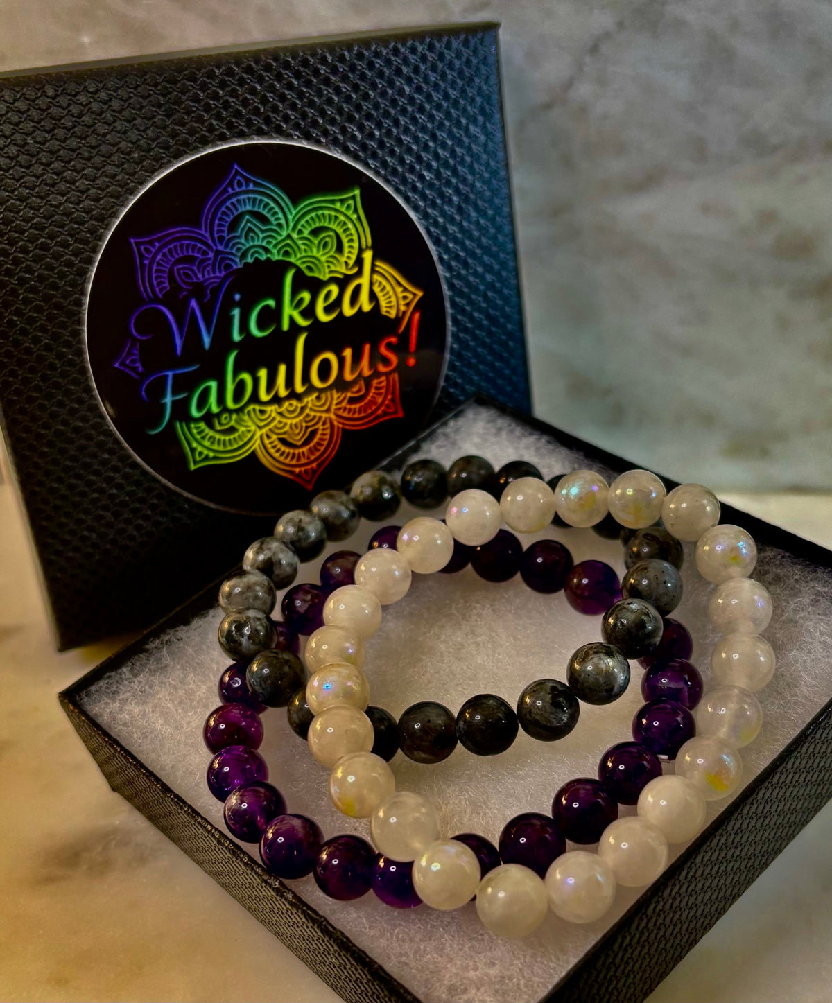 Intuition & Spiritual Growth Intention Bracelet Set