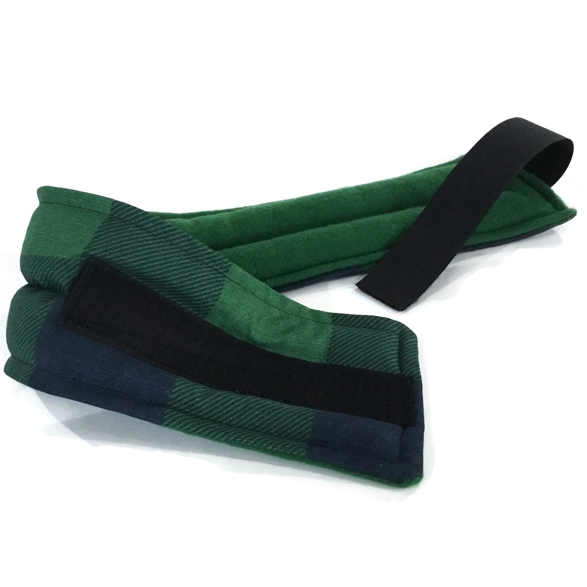 Headband Hot or Cold: Headache, TMJ Wrap with Hook and Loop Closure - Flax Seed and Rice Filling - Flexible Two-Channel Design