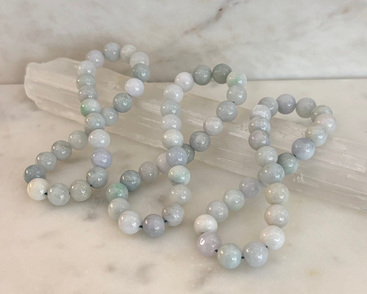 New Horizons - Natural Burma Jade (Jadeite) 8mm Stretch Bracelet