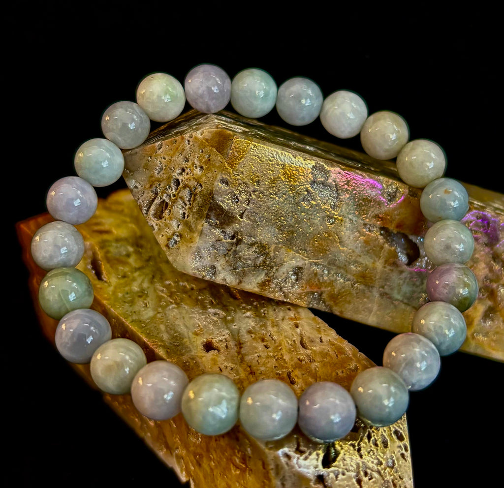New Horizons - Natural Burma Jade (Jadeite) 8mm Stretch Bracelet