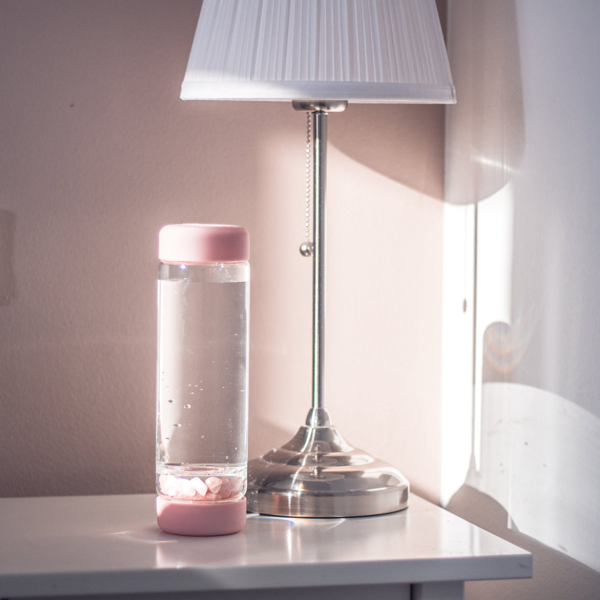 inu! ROSE | The Original DIY Crystal Water Bottle with Rose Quartz