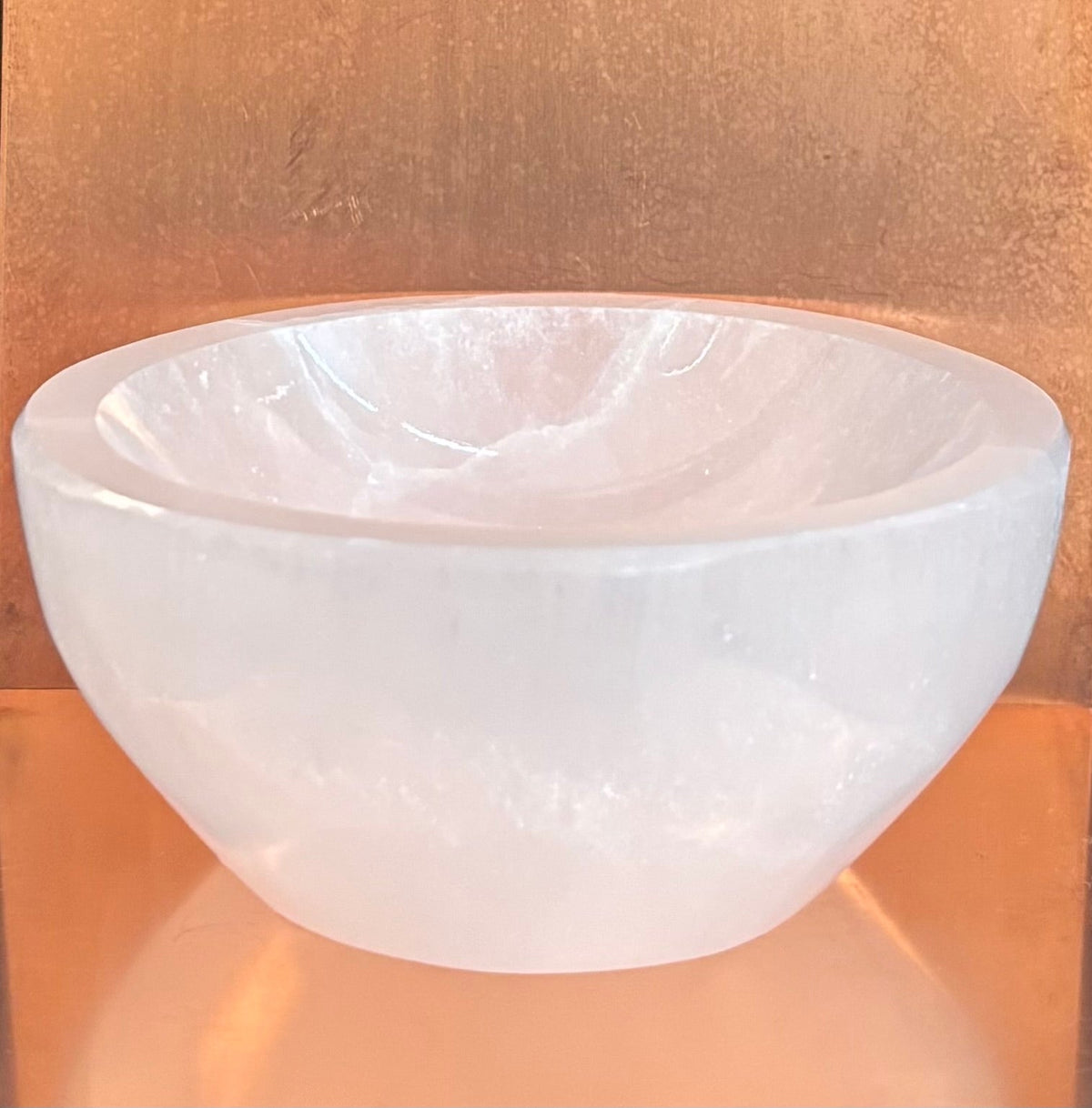 The Sacred Nightstand Selenite Cleansing Bowl | 3" Moroccan Crystal Charging & Ring Dish