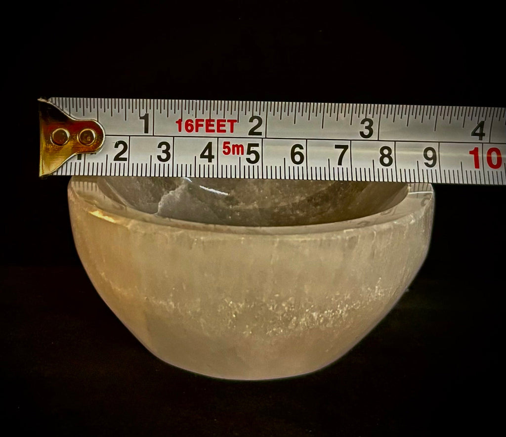 The Sacred Nightstand Selenite Cleansing Bowl | 3" Moroccan Crystal Charging & Ring Dish