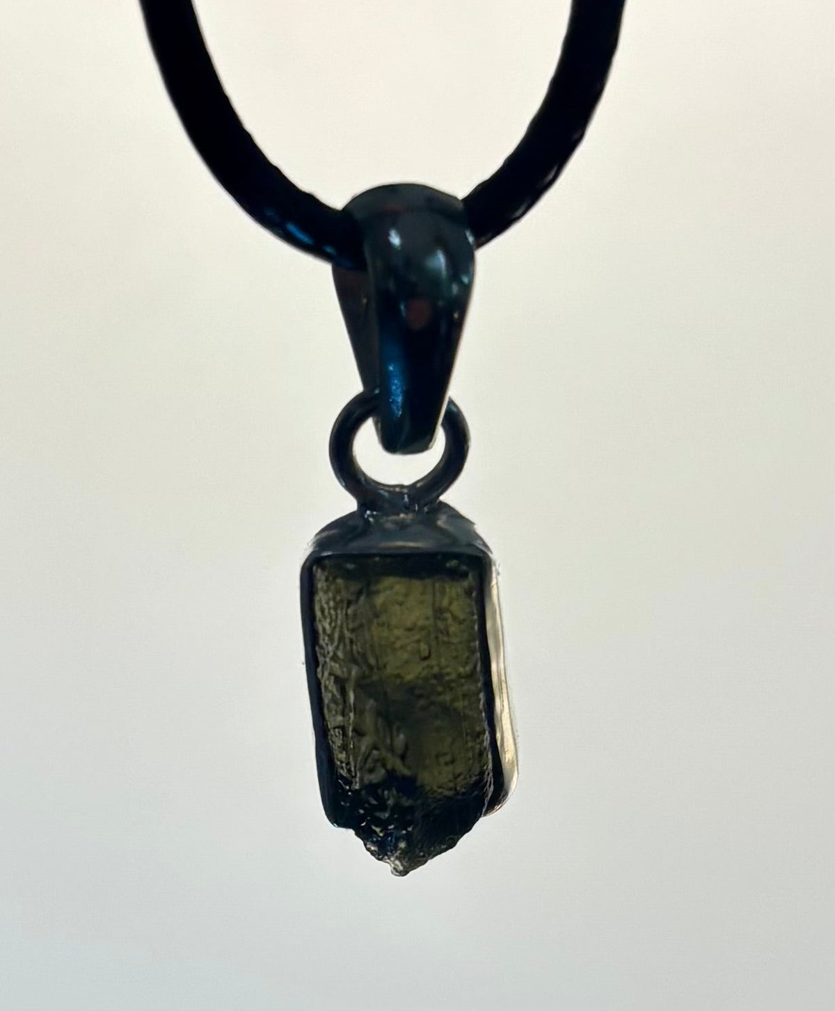 Raw Moldavite Pendant Necklace - Cosmic Transformation (Choose Your Exact Piece)