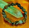 Cosmic Pebble Magic – Tumbled Natural Labradorite Bracelet (10–12mm)