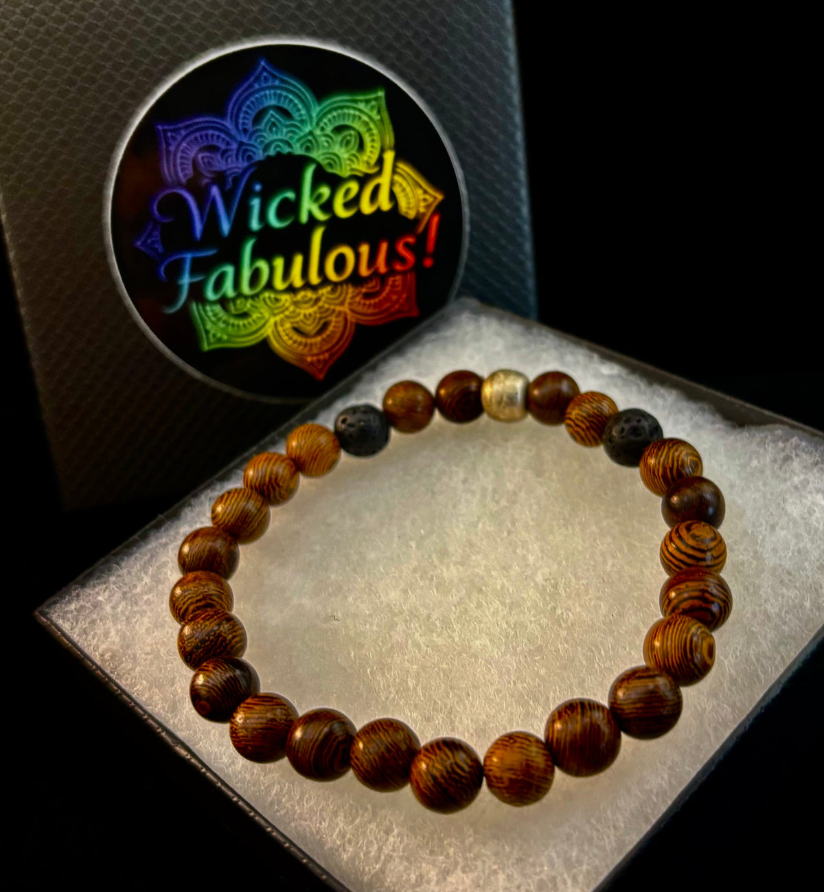 The Global Artisan Collection – Natural Wood & Artisan Metal Men’s Bracelets (8mm / 8" Wrist)