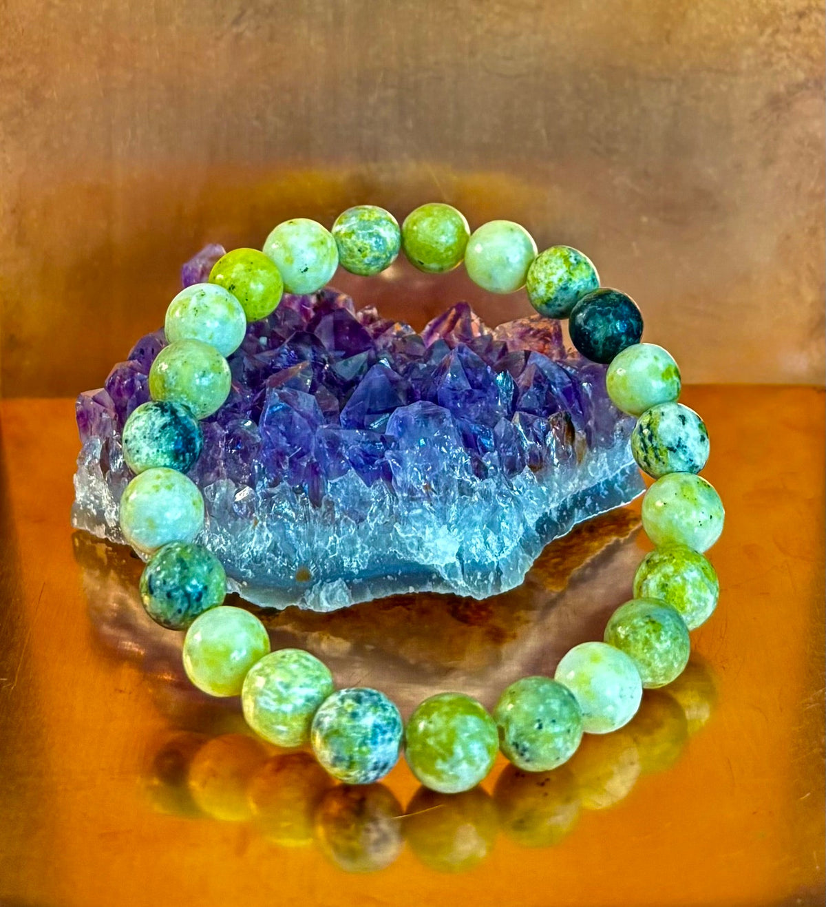 Yellow Serpentine Bracelet | The Sunshine & Renewal Gemstone