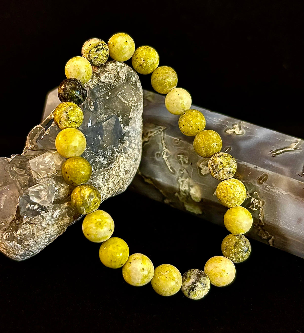 Yellow Serpentine Bracelet | The Sunshine & Renewal Gemstone