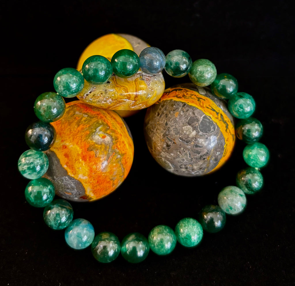 Green Lepidolite Bracelet | The Stone of Tranquility & Transformation
