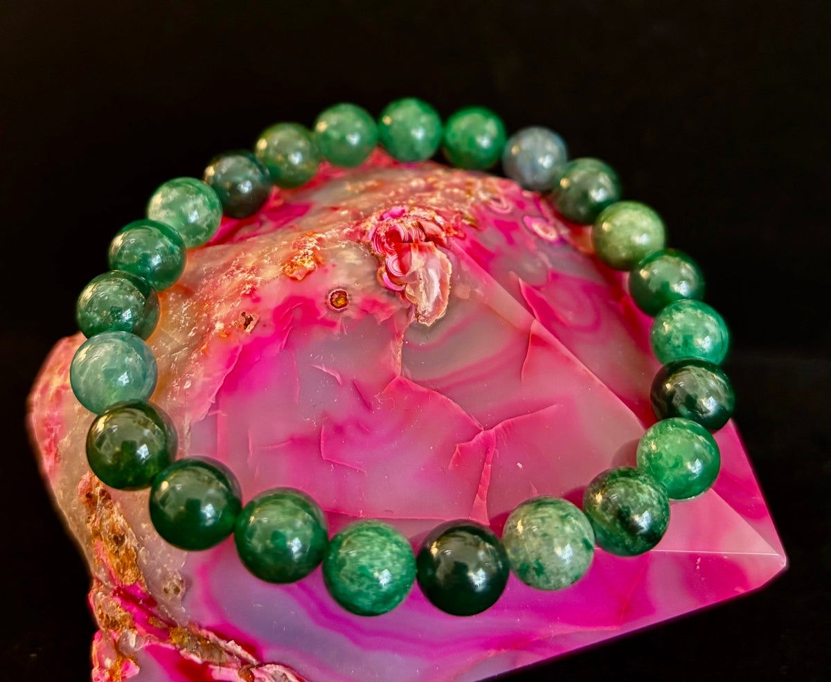 Green Lepidolite Bracelet | The Stone of Tranquility & Transformation