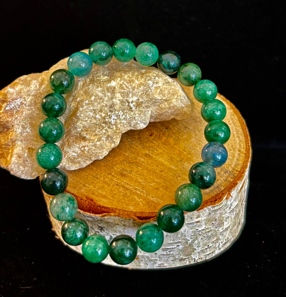 Green Lepidolite Bracelet | The Stone of Tranquility & Transformation