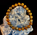 Reiki-Infused Natural Tiger Iron Bracelet for Endurance, Grounded Courage & Vitality (8mm)