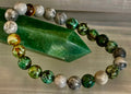 Reiki-Infused Tranquil Power Bracelet for Evolution, Grounding & Courageous Confidence (8mm - Large Wrists)