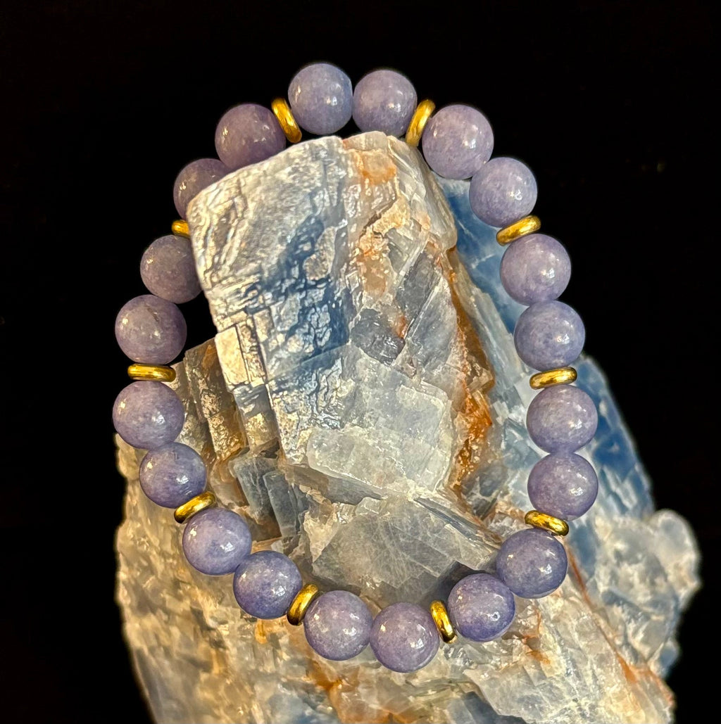 Angelite Crystal Healing Bracelet – Serenity • Reiki • Inner Peace