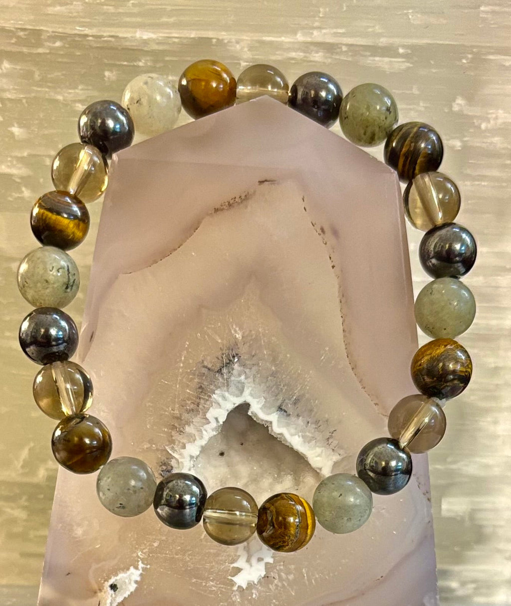 Bohemia Tiger's Eye & Labradorite Protection Bracelet – Medium Wrists