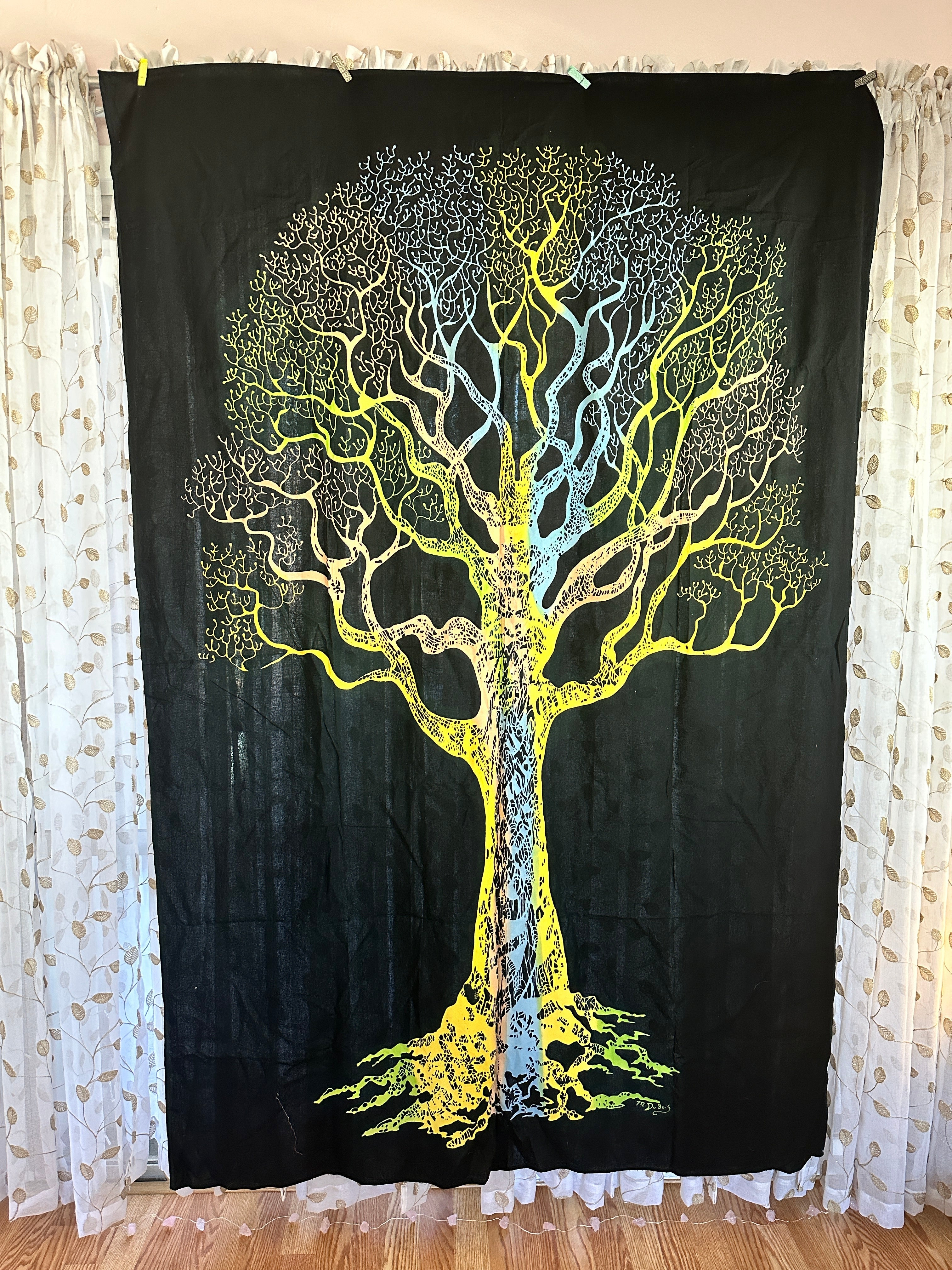 Tree of Life Artisan Tapestry — Unique Sacred Wall Art