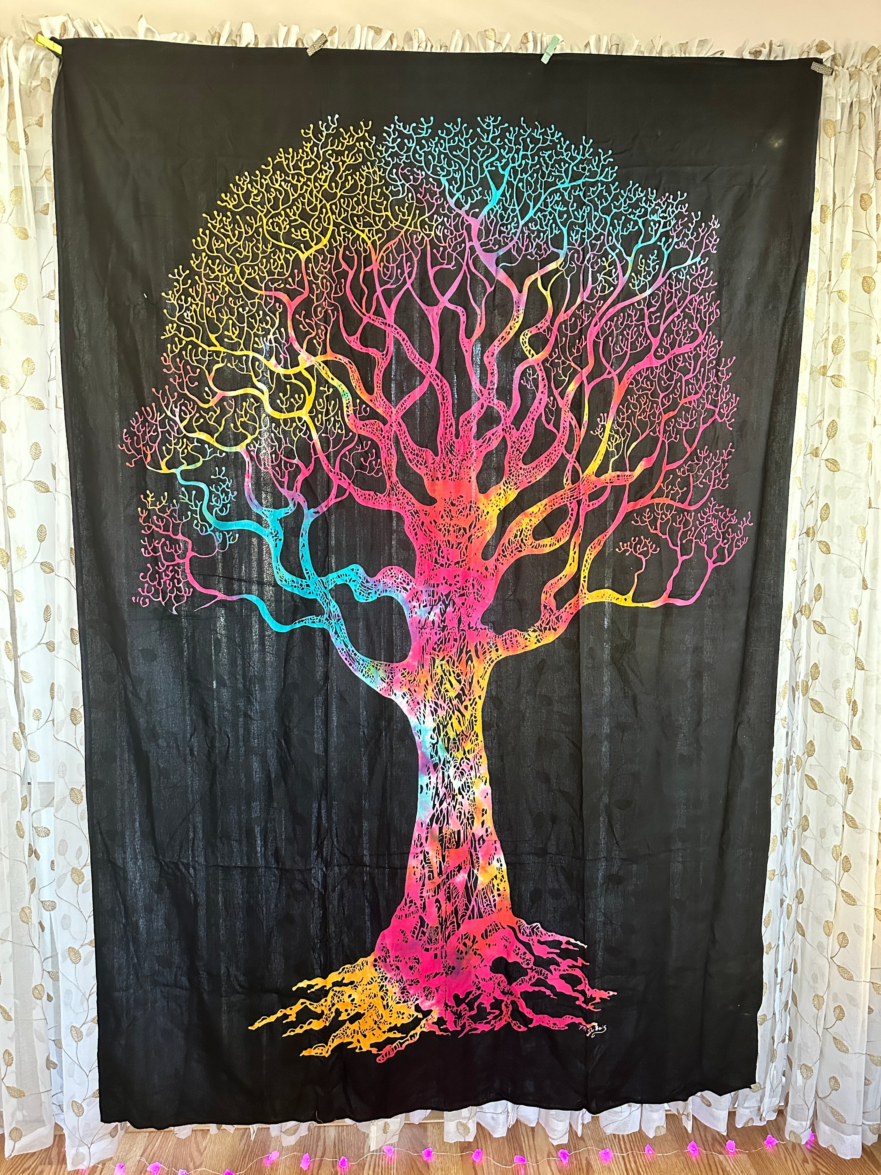 Tree of Life Artisan Tapestry — Unique Sacred Wall Art