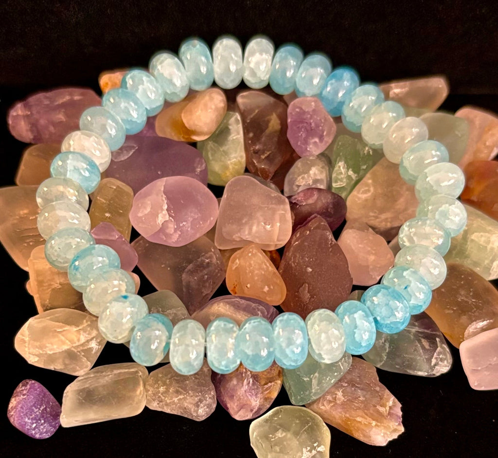 Tranquil Strength Agate Rondelle Bracelet – Grounding Energy for Everyday Wear