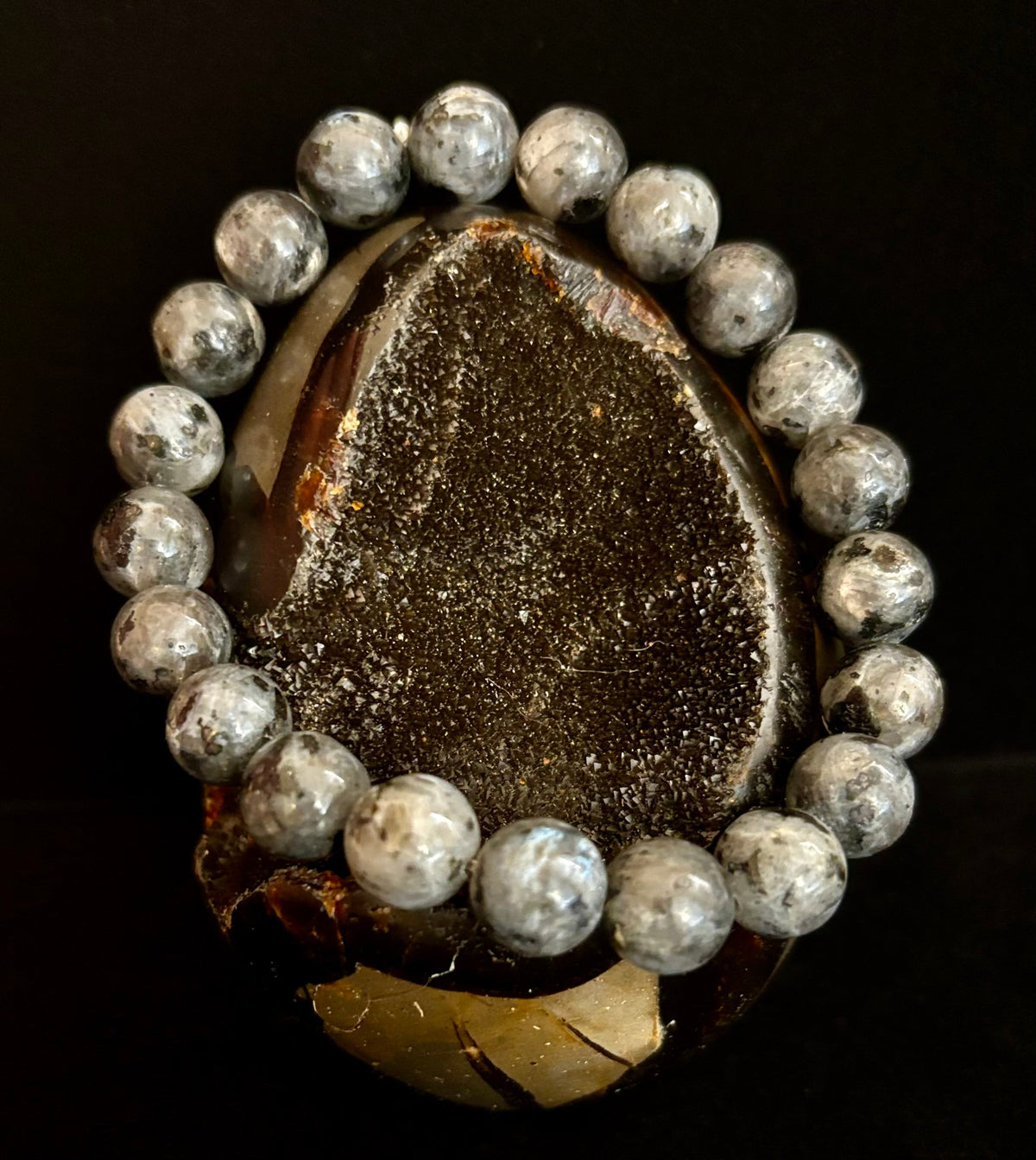Reiki-Infused Natural Labradorite Bracelet for Intuition, Aura Protection & Spiritual Transformation (8mm, 10mm & 12mm)