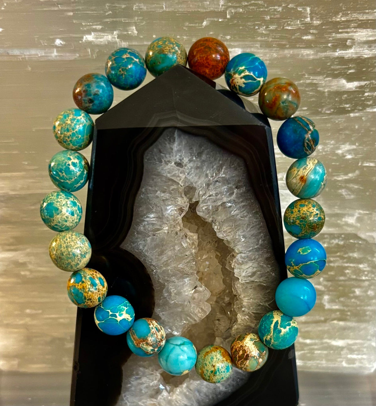 The Imperial Jasper Touchstone | Grounding, Emotional Balance & Earth Alignment