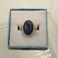 Sterling Silver Split Bead Banded Pietersite Ring - Size 9 - Grounding, Transformative & Insightful