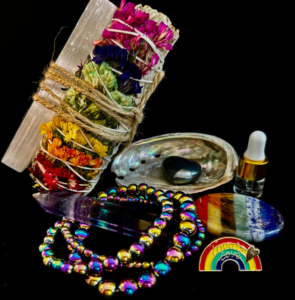 Love & Light Energy Gift Box – Rainbow Healing & Protection Set