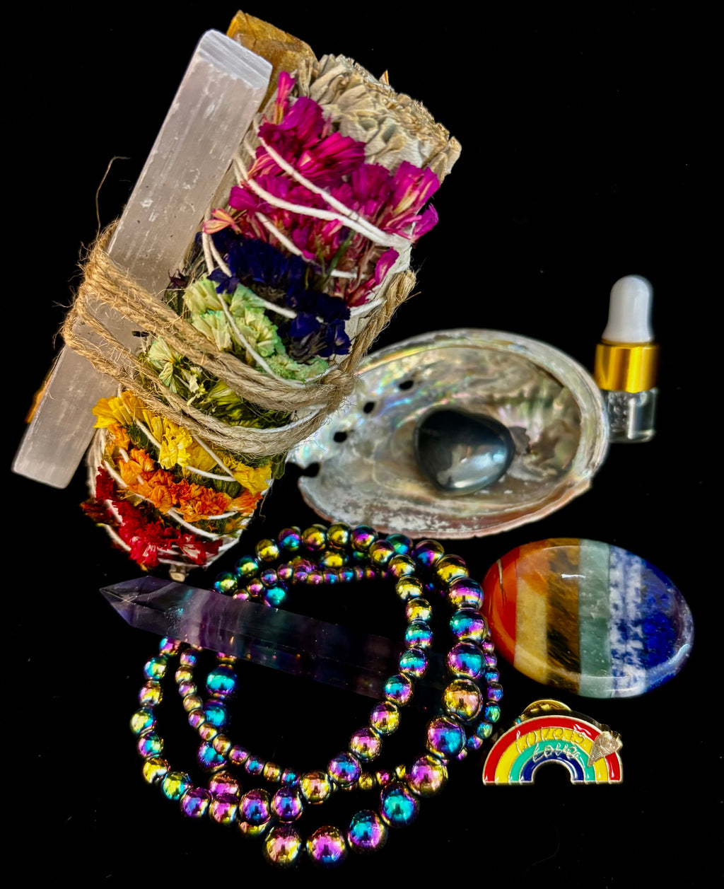 Love & Light Energy Gift Box – Rainbow Healing & Protection Set