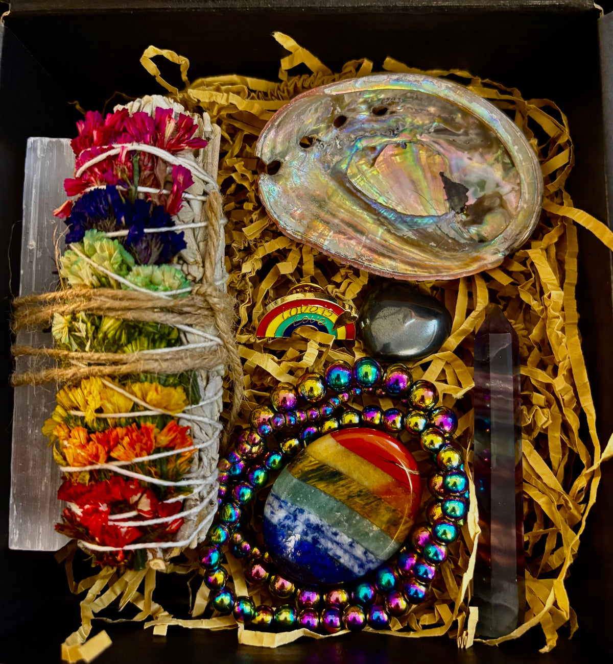 Love & Light Energy Gift Box – Rainbow Healing & Protection Set
