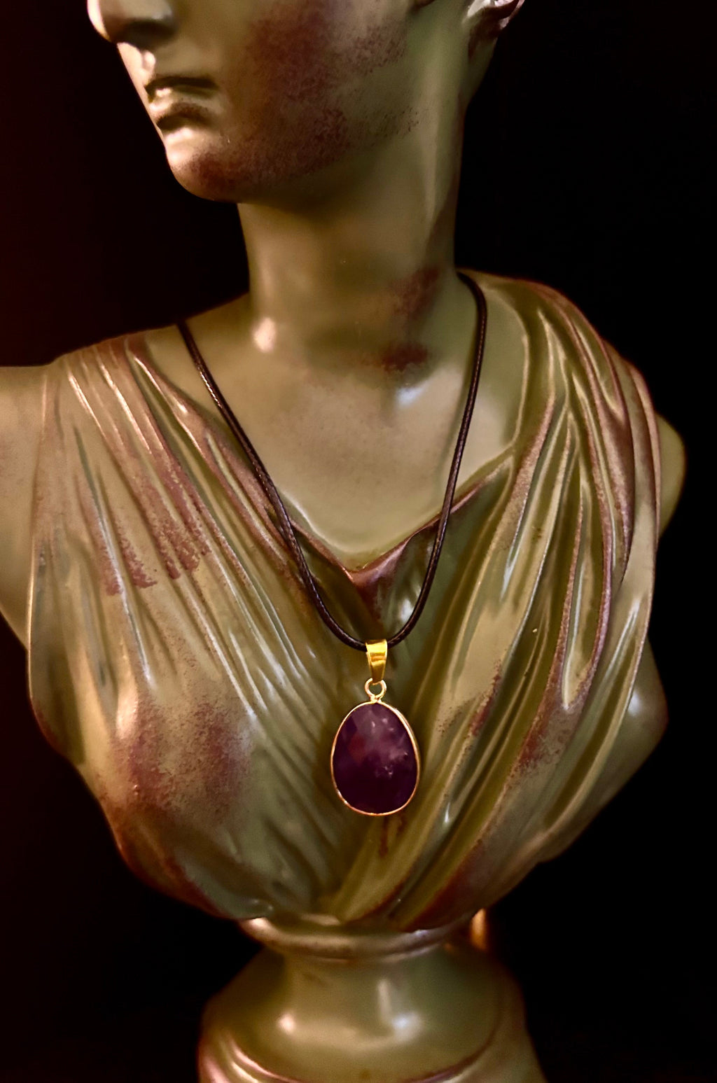 Crystal Drop Necklace – 1 inch Teardrop Pendant (Made in Australia)