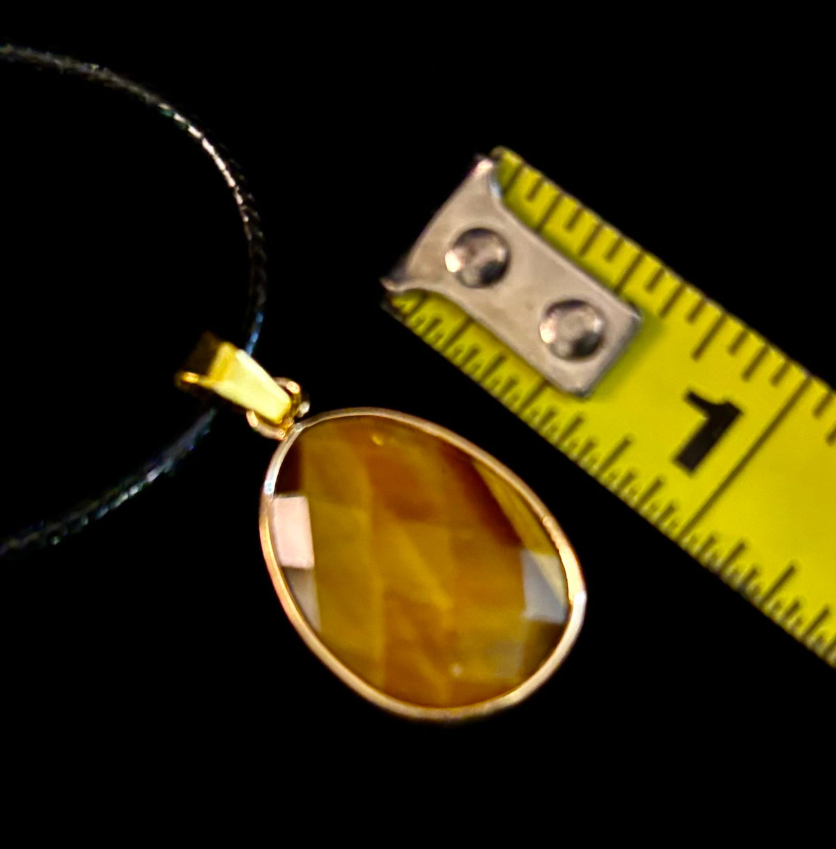 Crystal Drop Necklace – 1 inch Teardrop Pendant (Made in Australia)