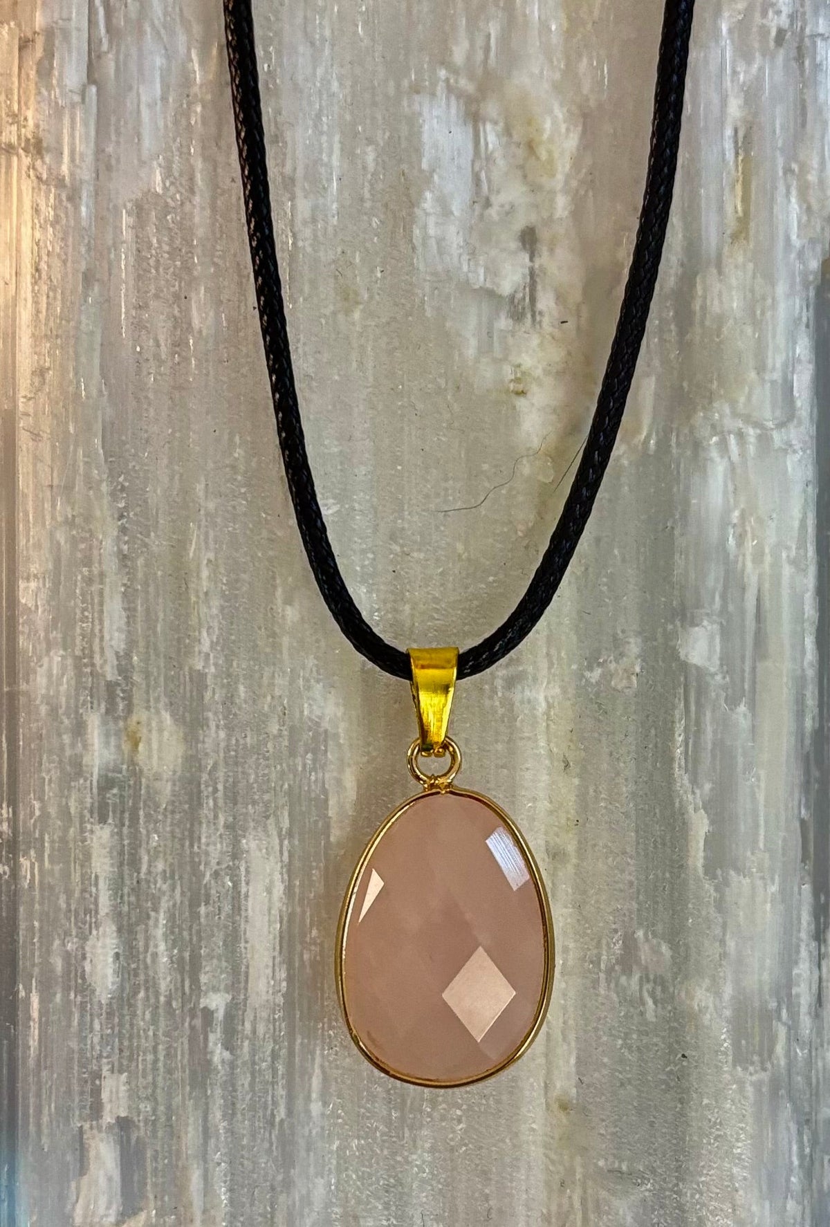 Crystal Drop Necklace – 1 inch Teardrop Pendant (Made in Australia)