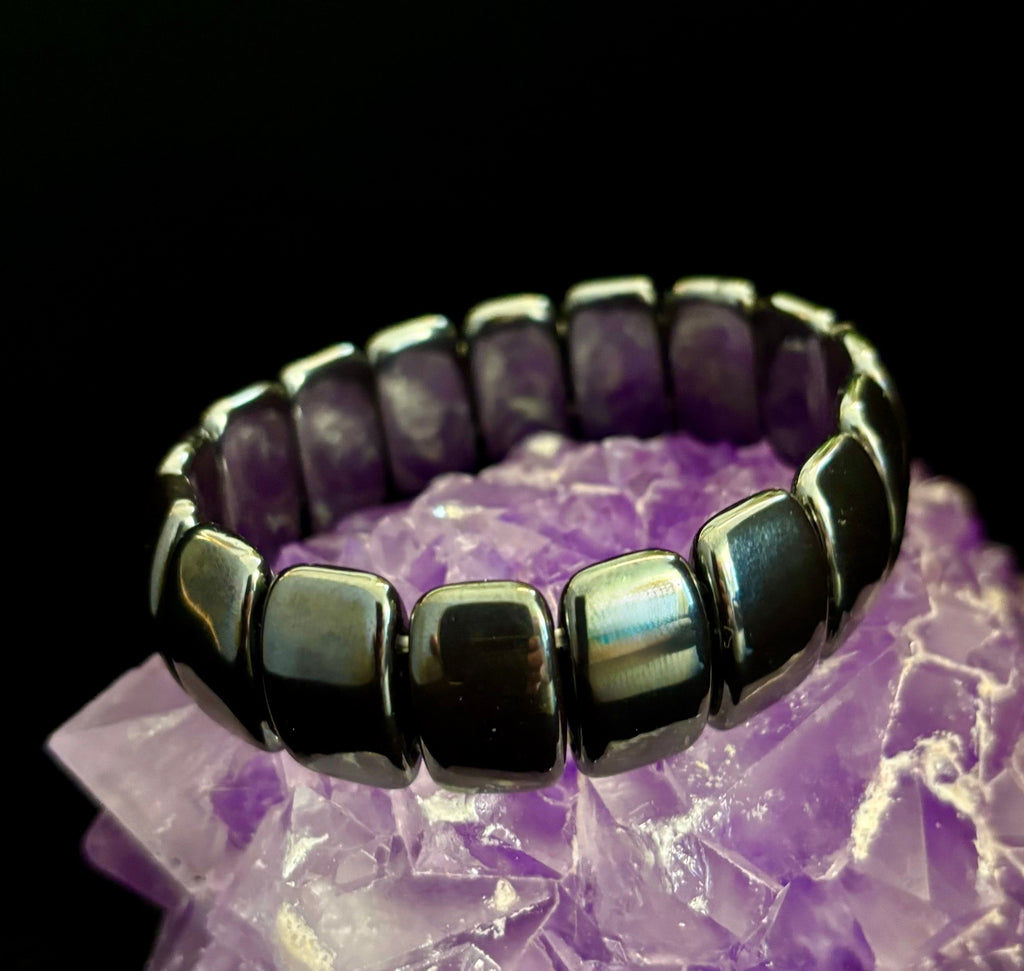 Titan Strength Elliptical Bracelet — Grounded Confidence Energy (Larger Wrists)