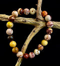 Peanut Jasper Natural Stone Bracelet | 8 mm Grounding Beads for Strength & Stability (Small to Medium Wrists)