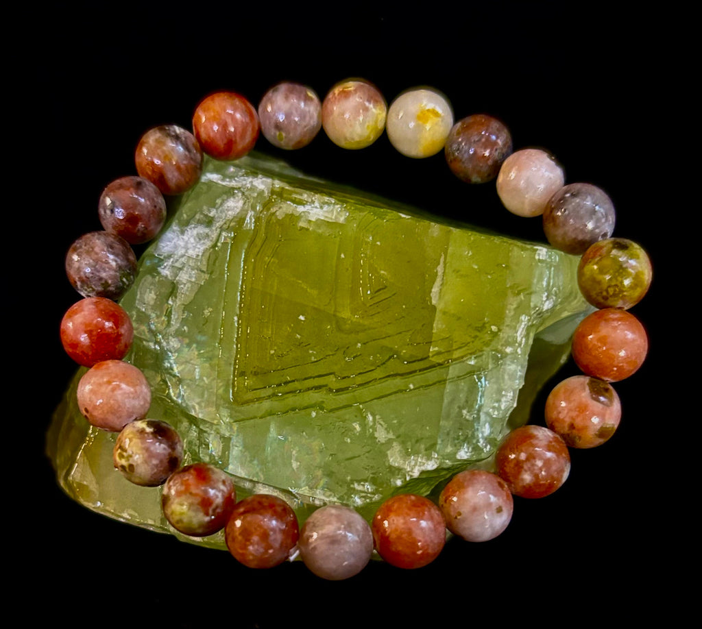 Pink Lepidolite Stress-Relief Bracelet – Heart & Crown Chakra Support