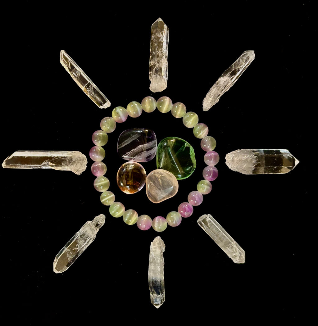 Dreamy Rainbow Fluorite Bracelet | Clarity + Calm | 8mm Beads (Medium Wrist)