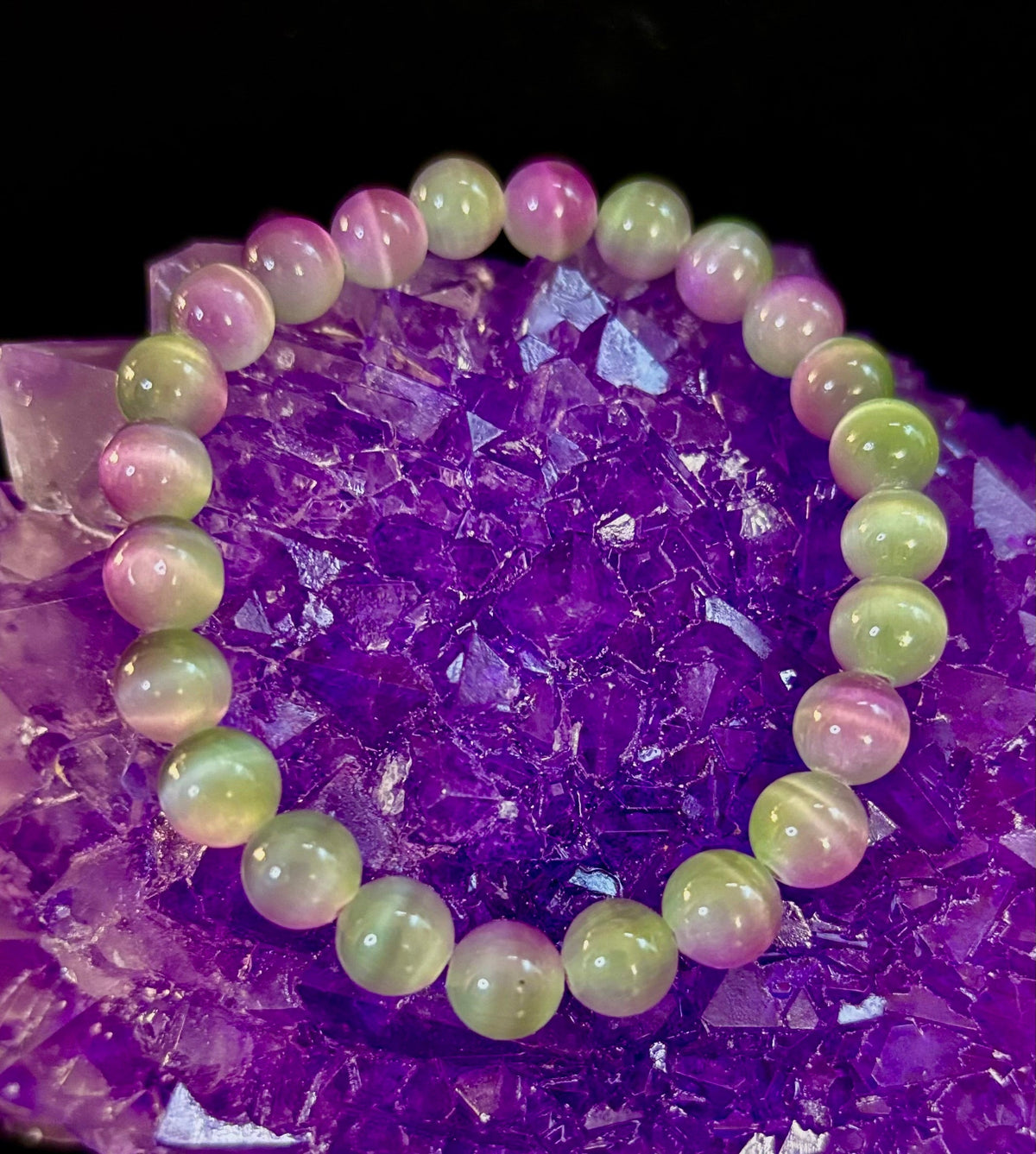 Dreamy Rainbow Fluorite Bracelet | Clarity + Calm | 8mm Beads (Medium Wrist)